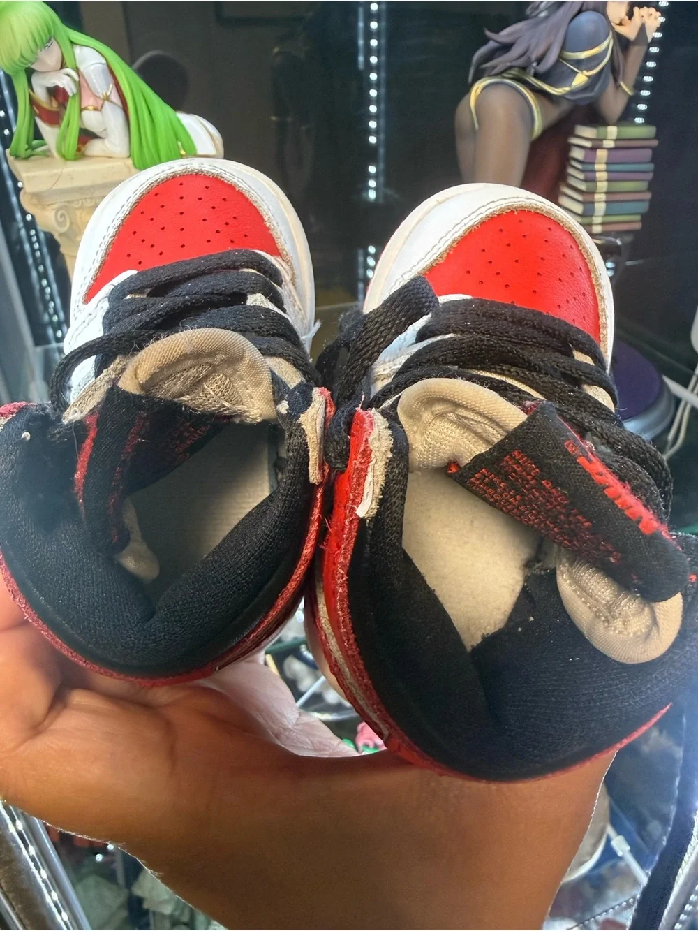 Nike Kids Red, White & Black High-Top Sneakers